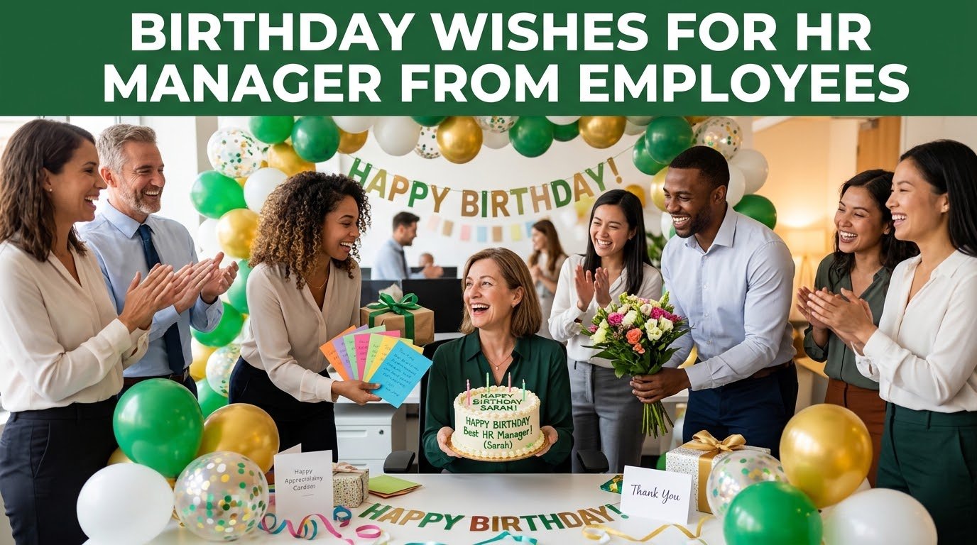 Birthday Wishes for HR Manager from Employees