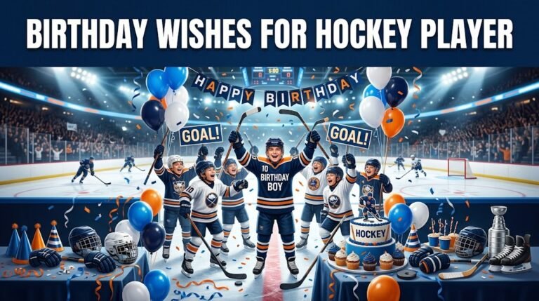 Birthday Wishes for Hockey Player