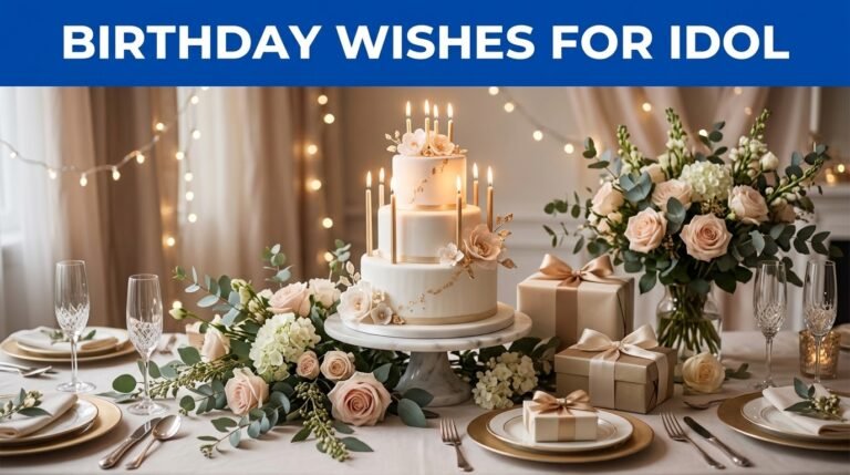Birthday Wishes for Idol