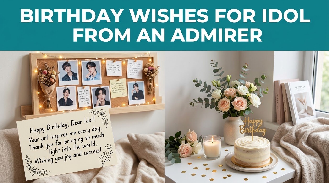 Birthday Wishes for Idol from an Admirer