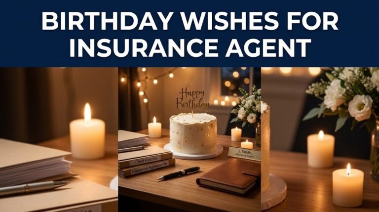 Birthday Wishes for Insurance Agent