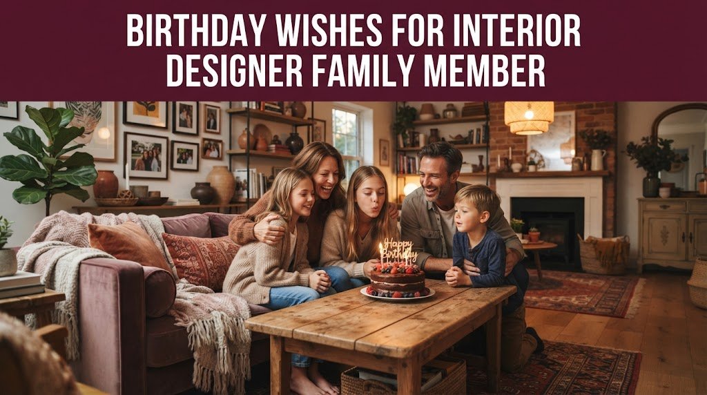 Birthday Wishes for Interior Designer Family Member