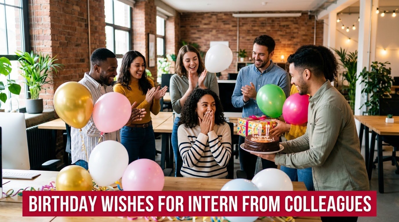 Birthday Wishes for Intern from Colleagues