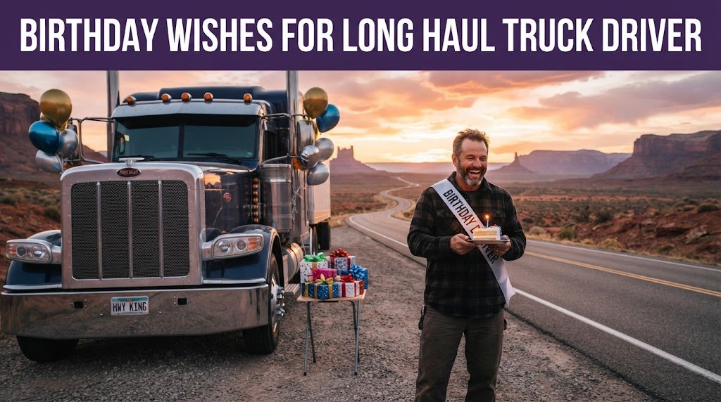Birthday Wishes for Long Haul Truck Driver