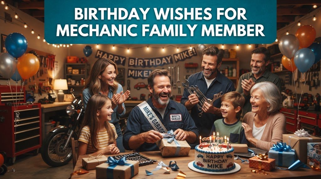Birthday Wishes for Mechanic Family Member