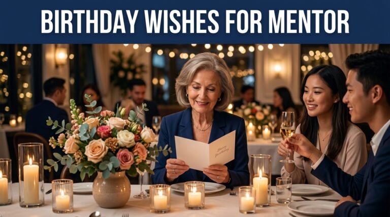 Birthday Wishes for Mentor