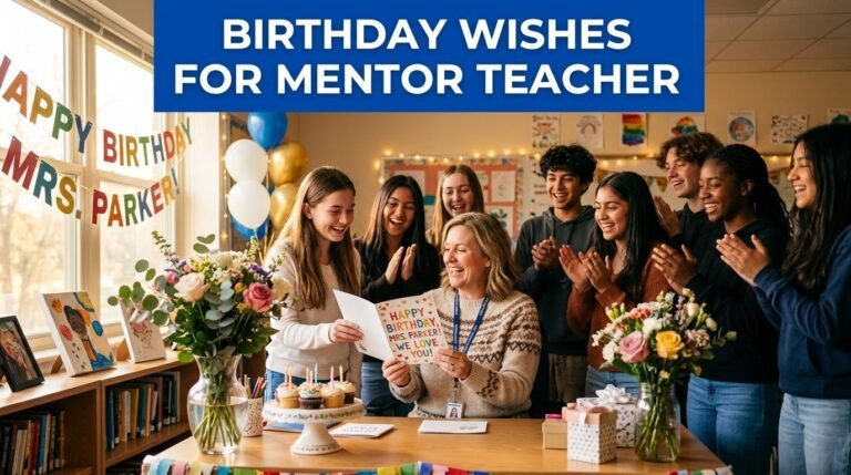 Birthday Wishes for Mentor Teacher
