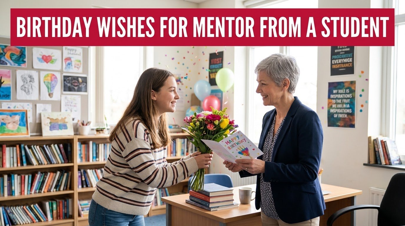 Birthday Wishes for Mentor from a Student