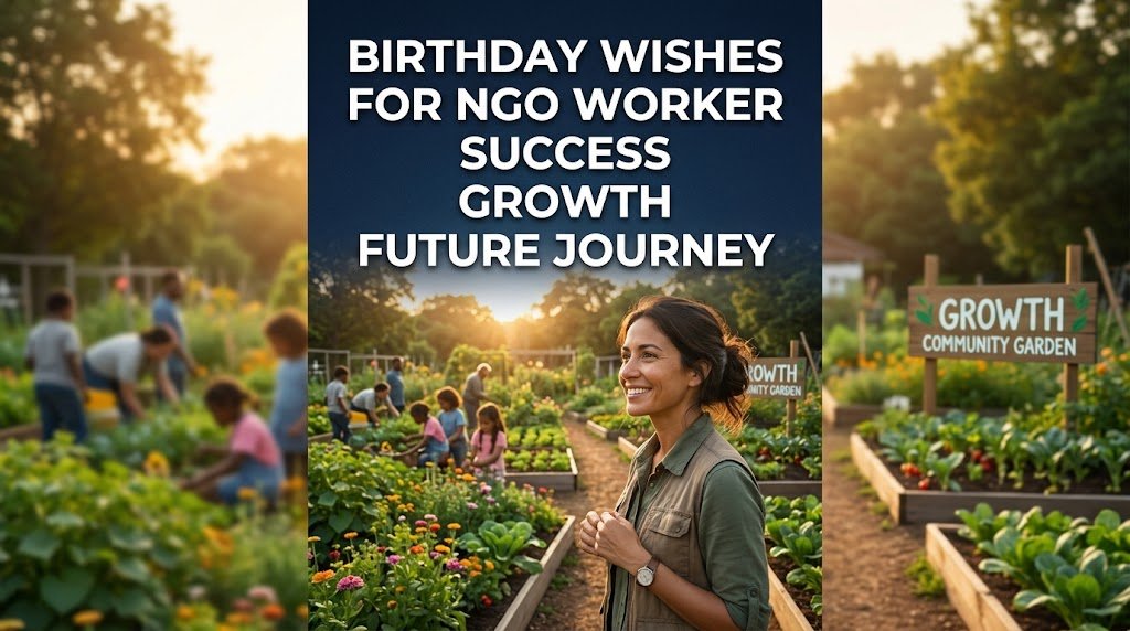 Birthday Wishes for NGO Worker Success Growth Future Journey