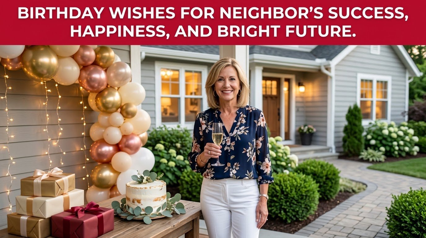 Birthday Wishes for Neighbor's Success