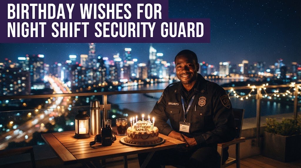 Birthday Wishes for Night Shift Security Guard
