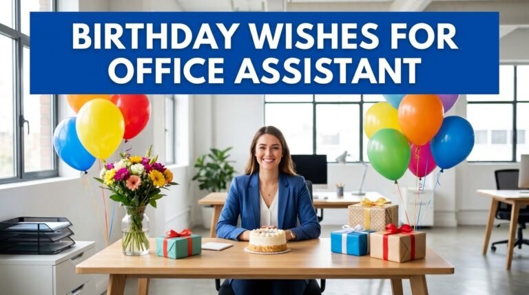 Birthday Wishes for Office Assistant