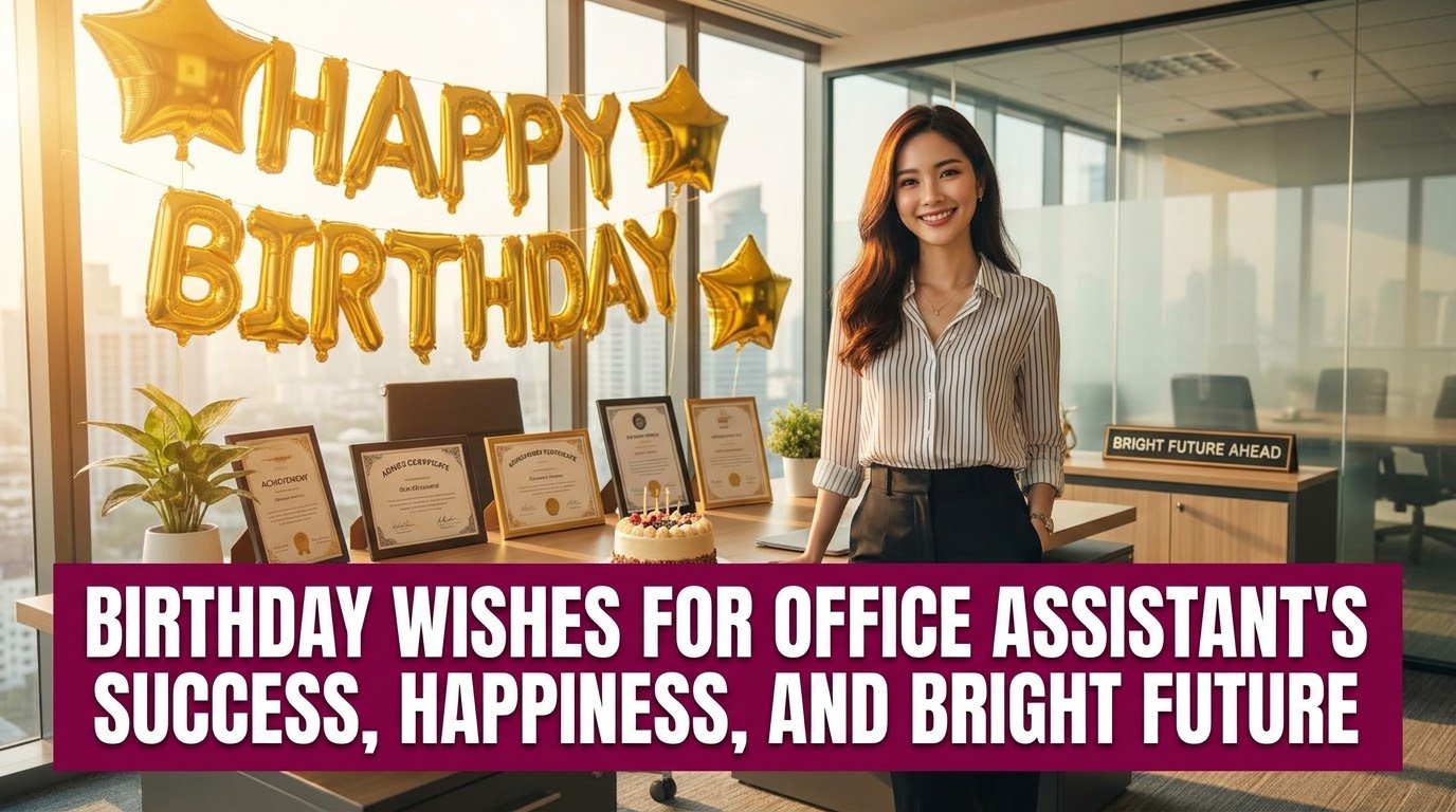 Birthday Wishes for Office Assistant's Success