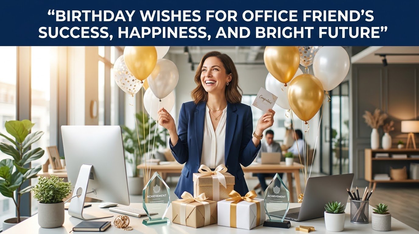 Birthday Wishes for Office Friend's Success