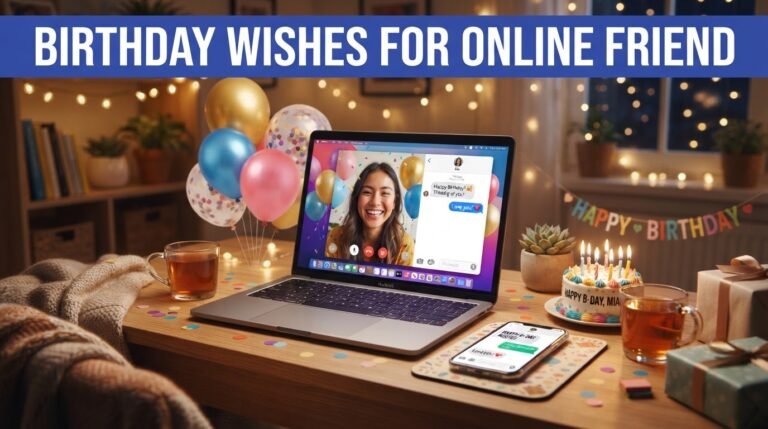 Birthday Wishes for Online Friend