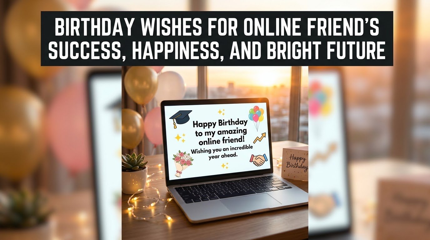 Birthday Wishes for Online Friend's Success