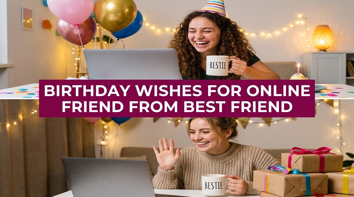 Birthday Wishes for Online Friend from Best Friend