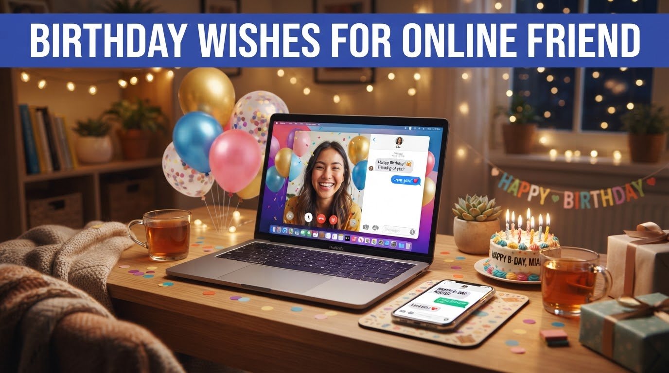 Birthday Wishes for Online Friend