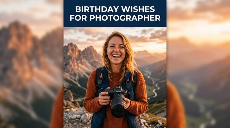 Birthday Wishes for Photographer