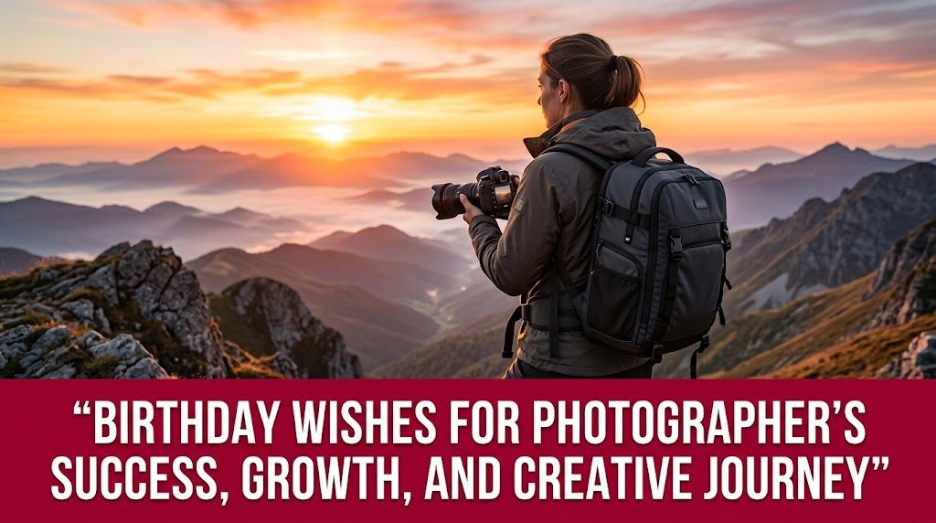 Birthday Wishes for Photographer's Success, Growth, and Creative Journey