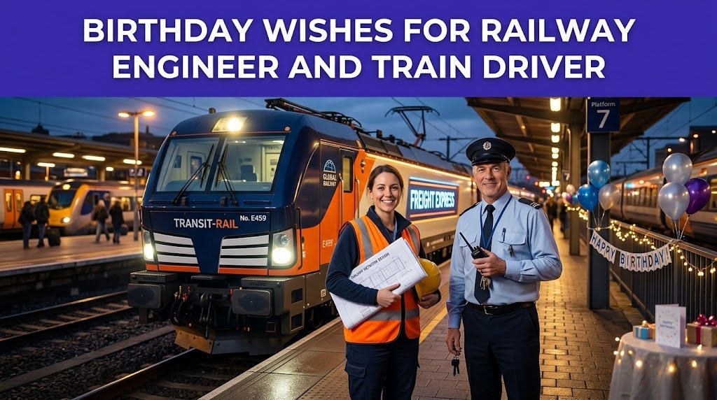 Birthday Wishes for Railway Engineer and Train Driver