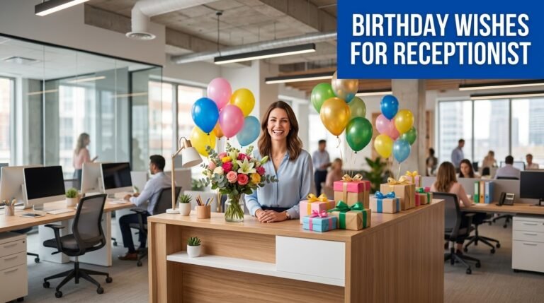 Birthday Wishes for Receptionist