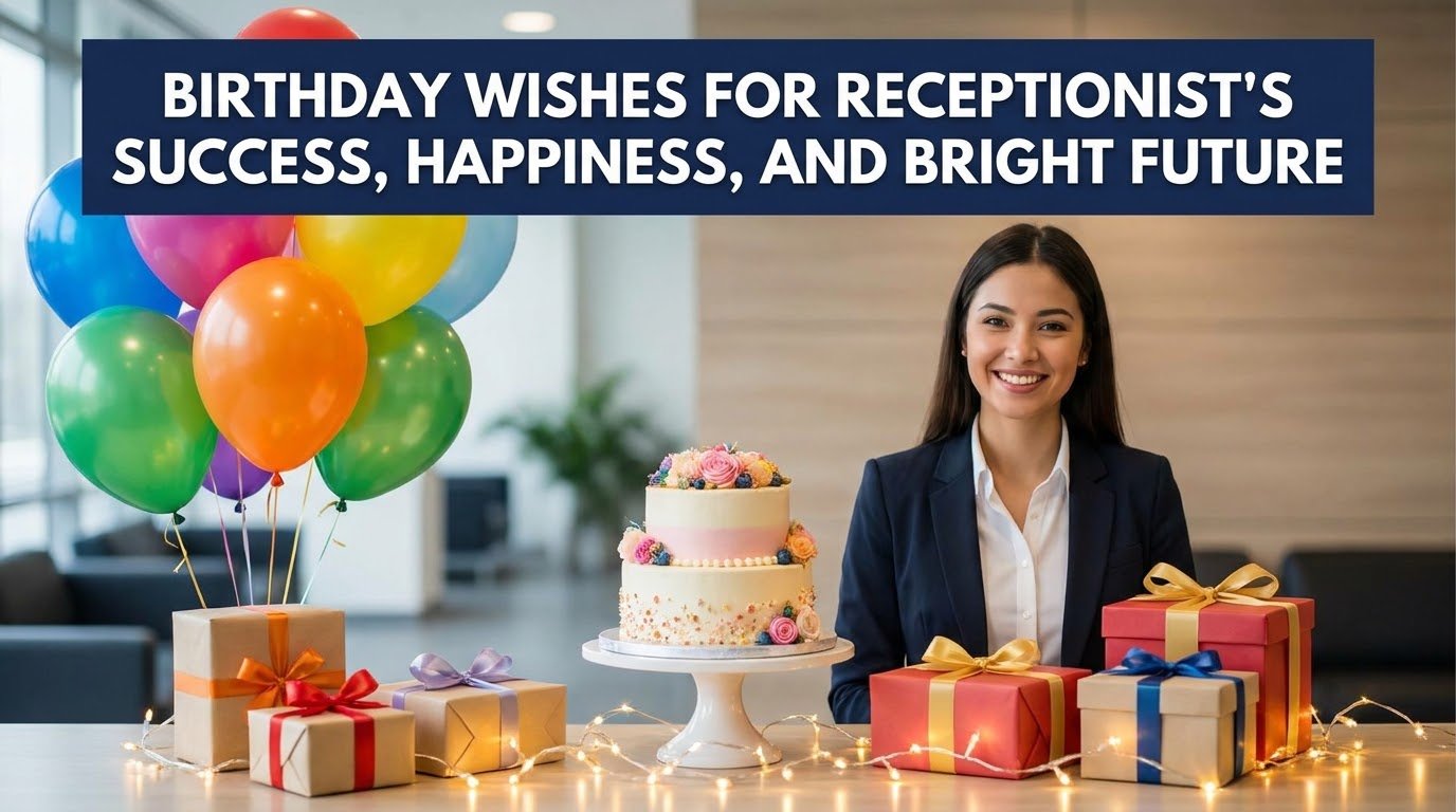 Birthday Wishes for Receptionist's Success