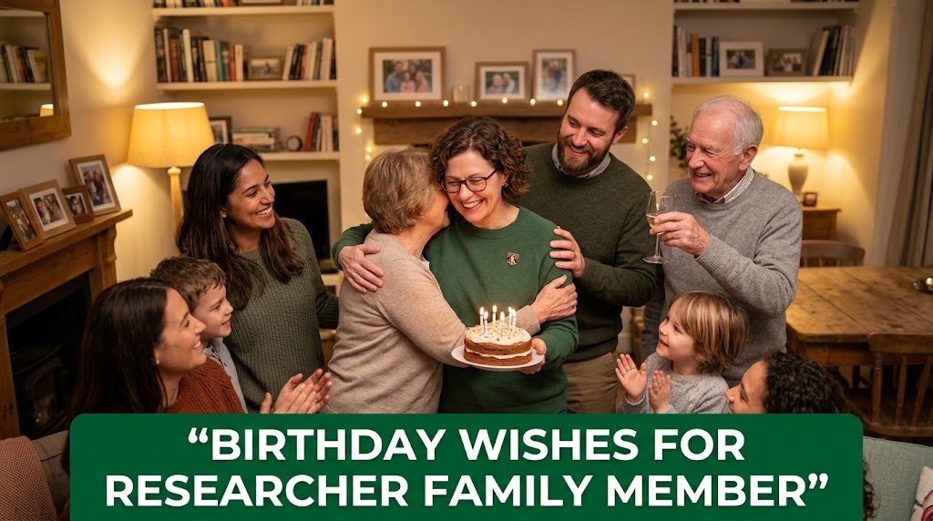 Birthday Wishes for Researcher Family Member