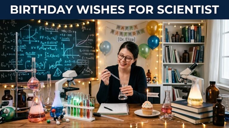 Birthday Wishes for Scientist