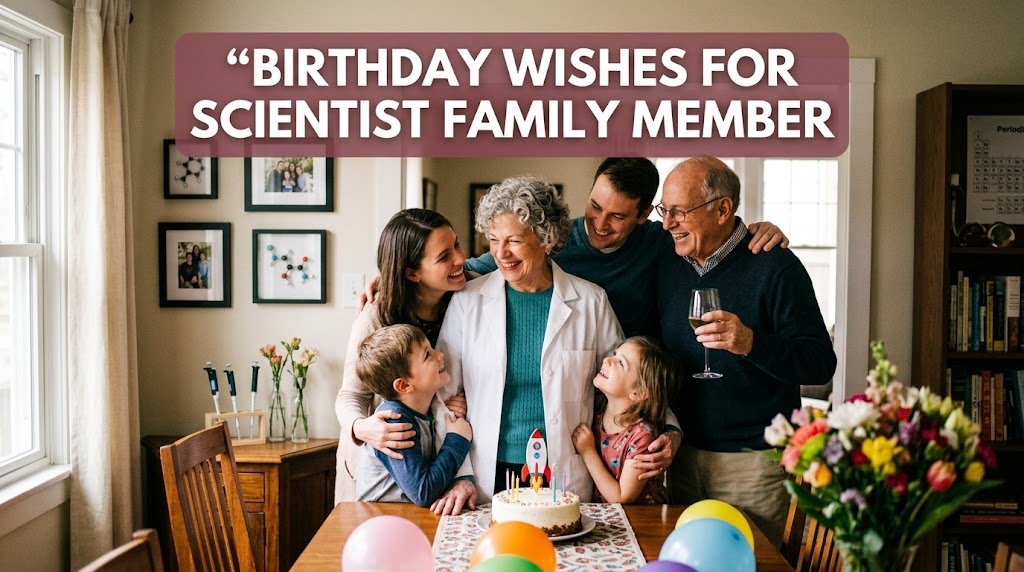 Birthday Wishes for Scientist Family Member