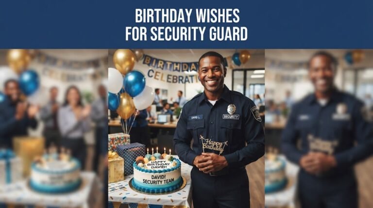 Birthday Wishes for Security Guard