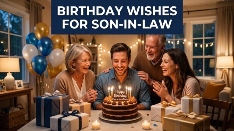 Birthday Wishes for Son-in-Law