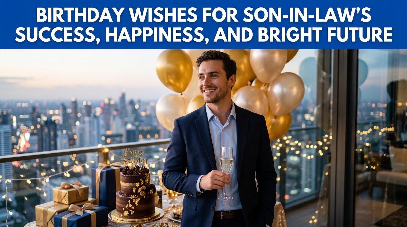 Birthday Wishes for Son-in-Law's Success