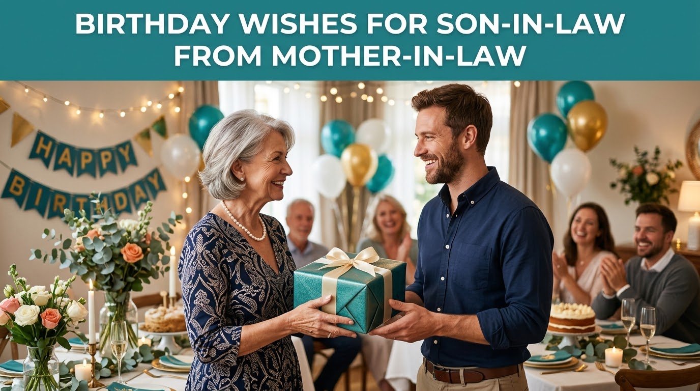 Birthday Wishes for Son-in-Law from Mother-in-Law