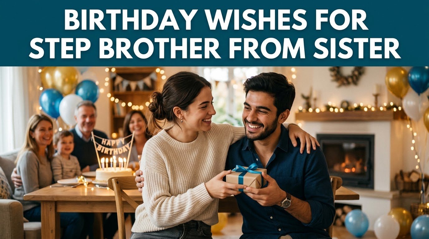 Birthday Wishes for Step Brother from Sister