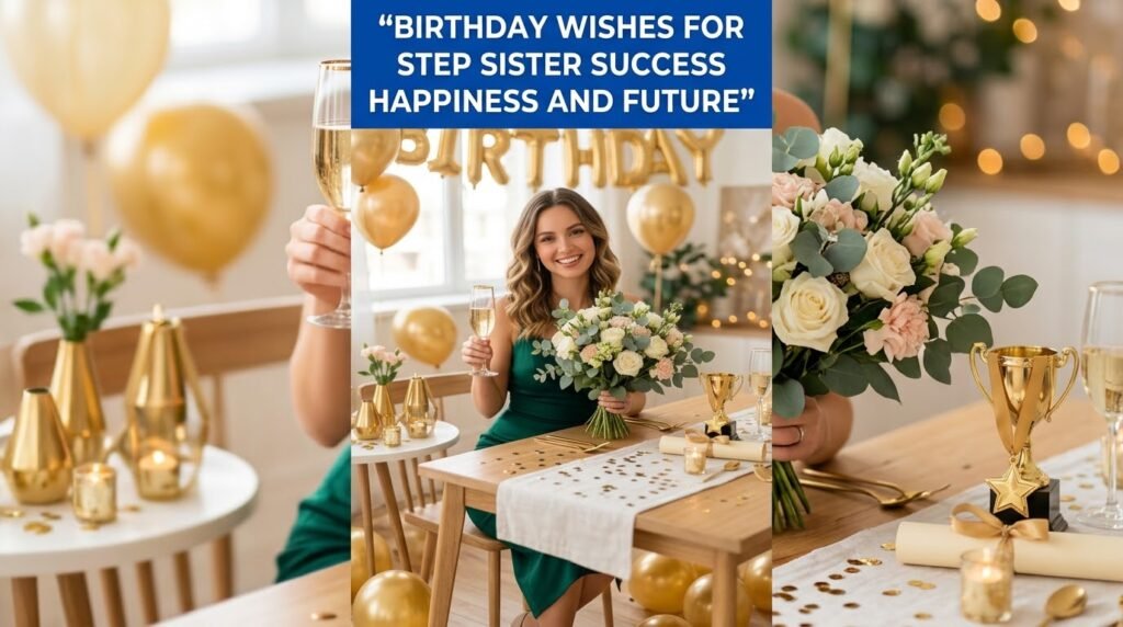 Birthday Wishes for Step Sister’s Success, Happiness, and Bright Future