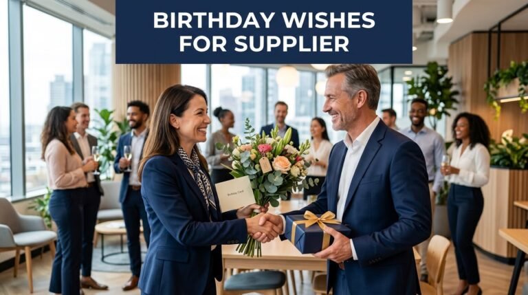Birthday Wishes for Supplier