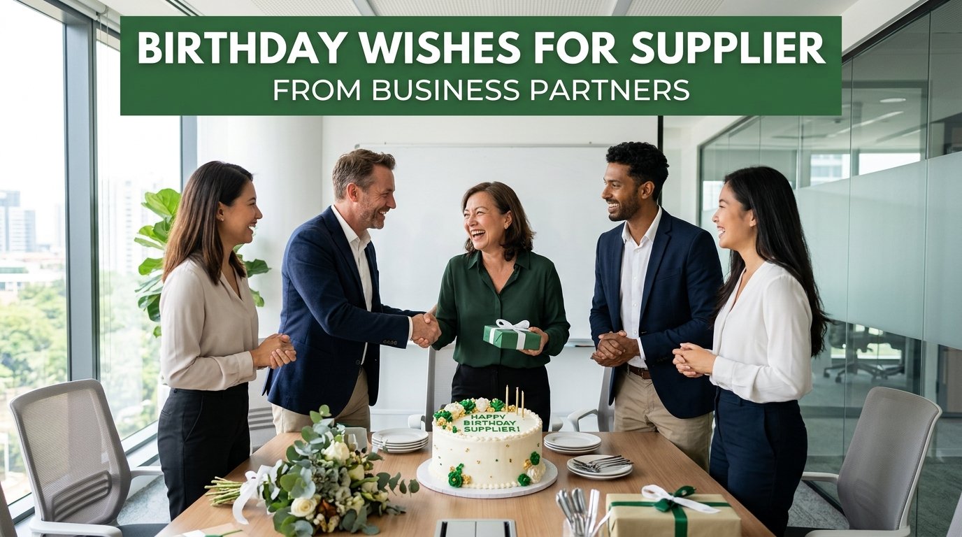 Birthday Wishes for Supplier from Business Partners