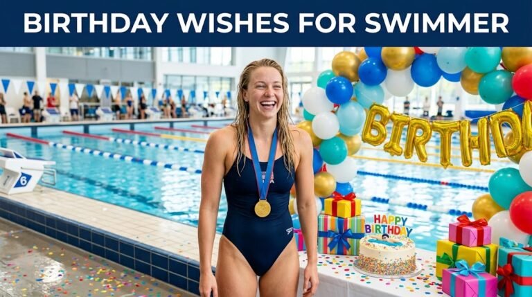 Birthday Wishes for Swimmer