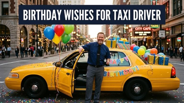 Birthday Wishes for Taxi Driver