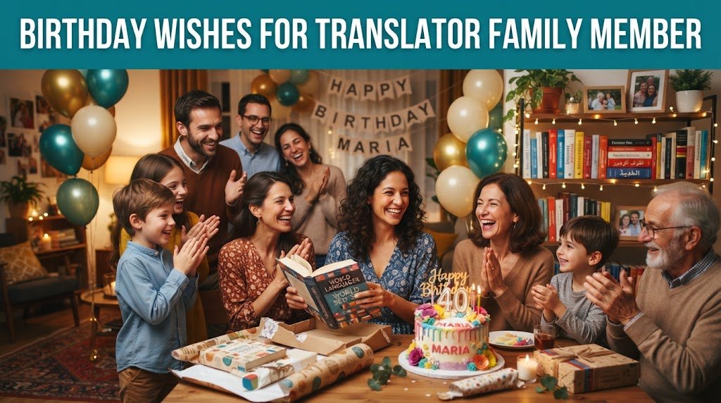 Birthday Wishes for Translator Family Member