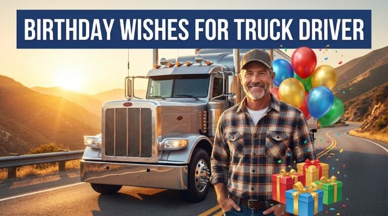 Birthday Wishes for Truck Driver