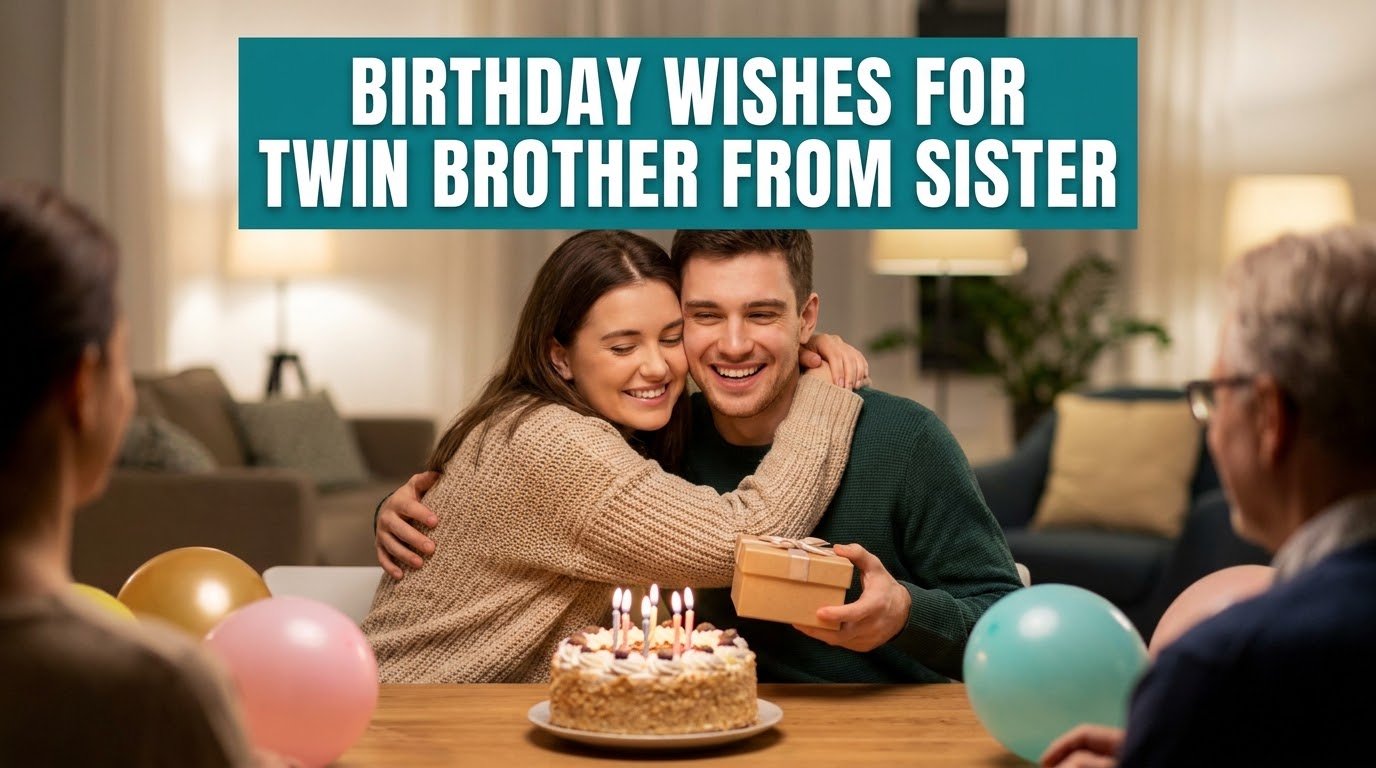 Birthday Wishes for Twin Brother from Sister