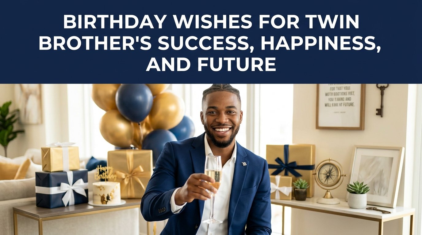 Birthday Wishes for Twin Brother’s Success, Happiness, and Future