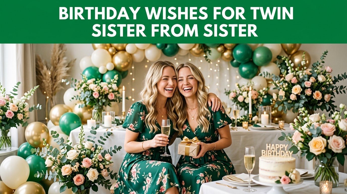 Birthday Wishes for Twin Sister from Sister