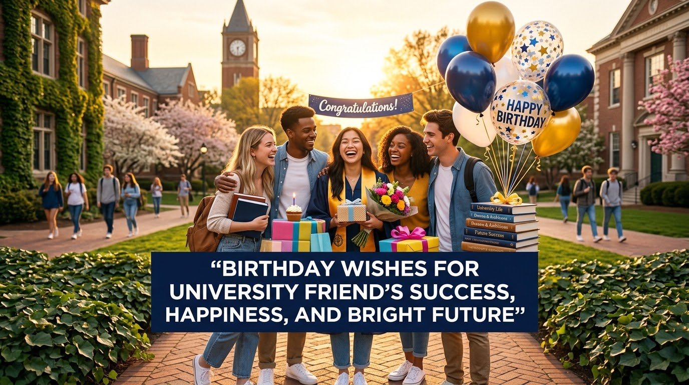 Birthday Wishes for University Friend's Success