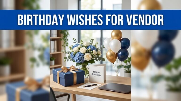 Birthday Wishes for Vendor