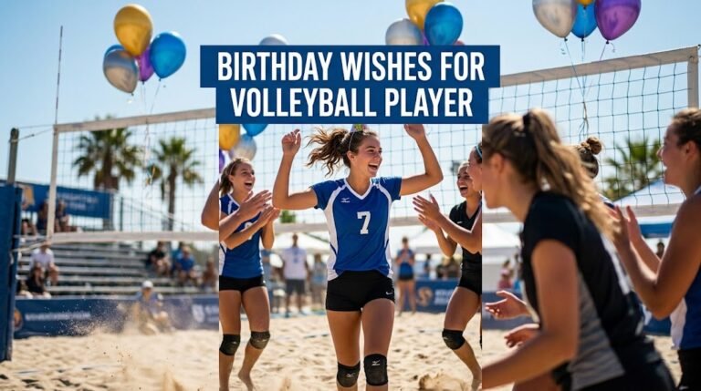 Birthday Wishes for Volleyball Player