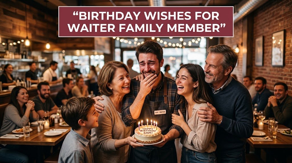 Birthday Wishes for Waiter Family Member