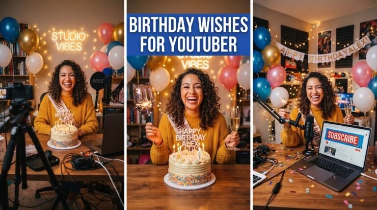 Birthday Wishes for YouTuber